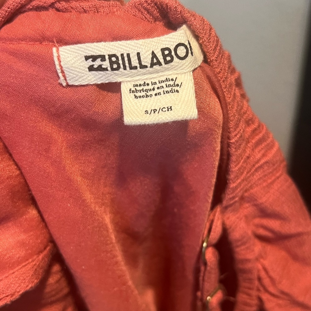 Red Ruffle Bottom Maxi Billabong Ruffle Bottom Ma… - image 2